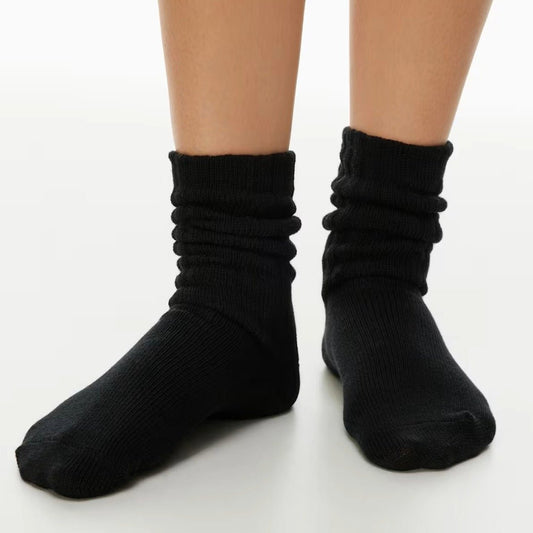 Black Slouch Socks (Adult Medium - Women's Shoe Sizes 5 - 10)