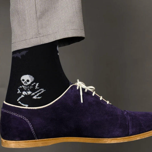 Dancing Skeleton Socks from the Sock Panda (Adult Large - Men's Shoe Sizes 8-12) DanceSkeletonLg2