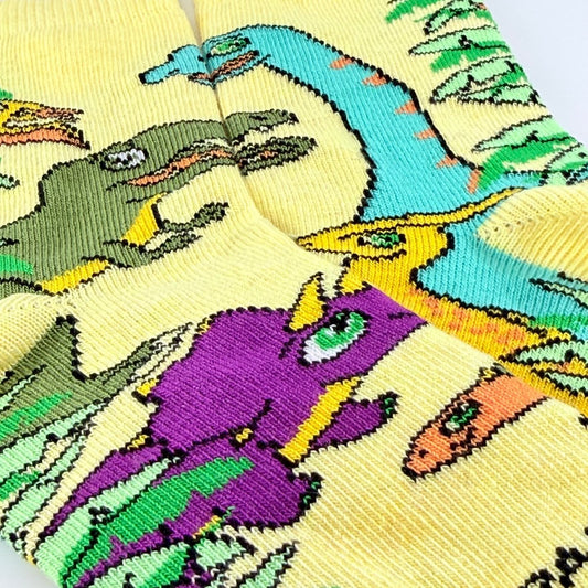 Dinosaur Friends Socks from the Sock Panda (Ages 3-7) DinoFriendMd