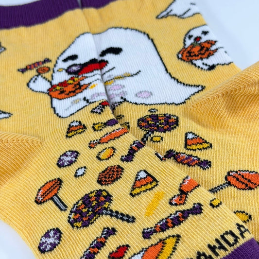 Ghost Candy Socks from the Sock Panda (Ages 3-7) GhostCandyPatMd