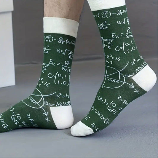 Math Patterned Socks from the Sock Panda