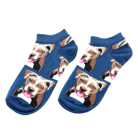 Pitbull Dog Patterned Socks (Adult Medium - Women's Shoe Sizes 5 - 10)