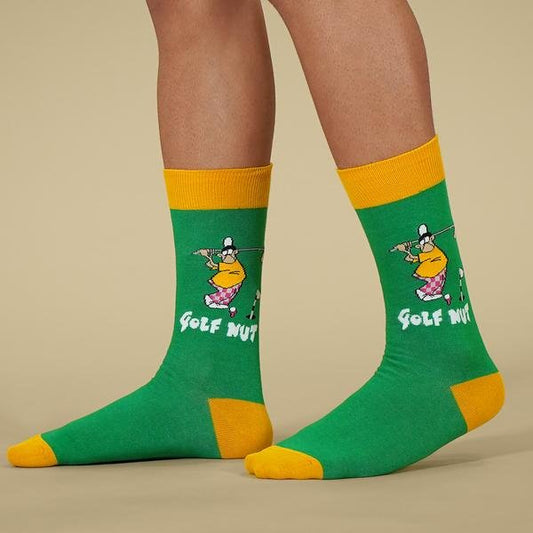 The Golf Nut Socks (Adult Large - Men's Shoe Sizes 8 - 12)