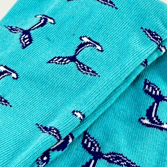 Dolphin Tails Pattern Socks from the Sock Panda (Adult Medium - Women's Shoe Sizes 5 - 10)