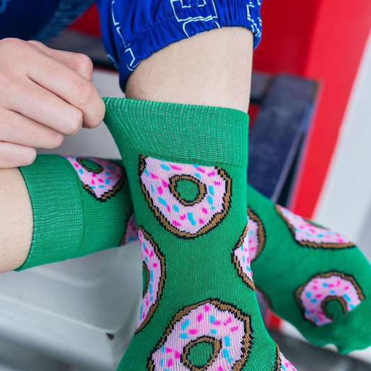 Donut Socks from the Sock Panda (Adult Medium - Women's Shoe Sizes 5 - 10)