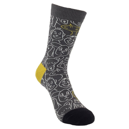 Funny Faces Socks from the Sock Panda (Adult Small - Shoe Sizes 2 - 5)