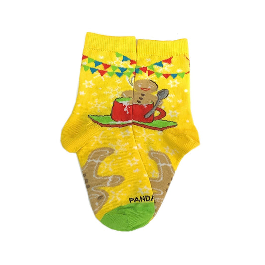 Gingerbread Man Sock Set for Kids (Ages 3 - 7)