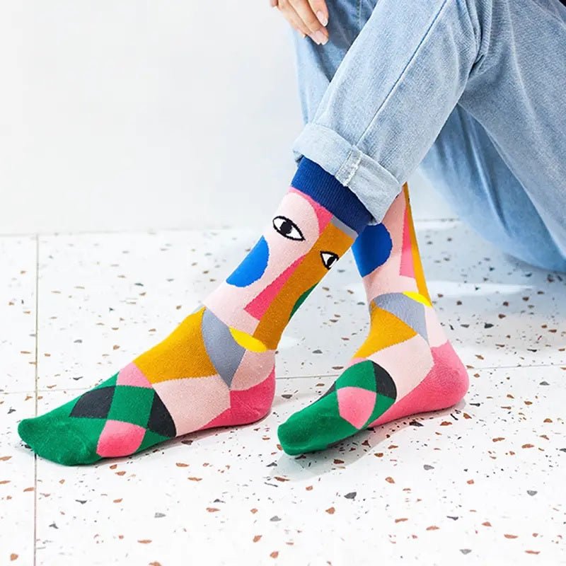 Abstract Art Socks from the Sock Panda (Adult Medium - Women's Shoe Sizes 5 - 10)