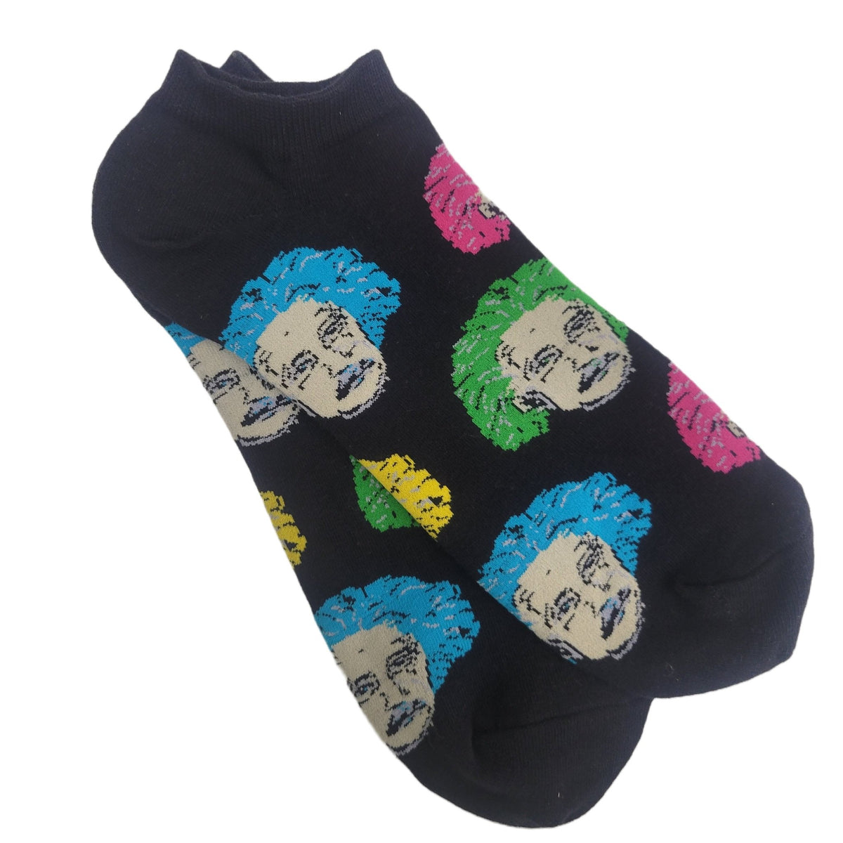 Albert Einstein Ankle Socks (Adult Large - Men's Shoe Sizes 8 - 12)