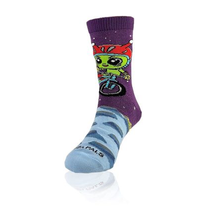Alien Biker Socks from the Sock Panda (Ages 3 - 7)