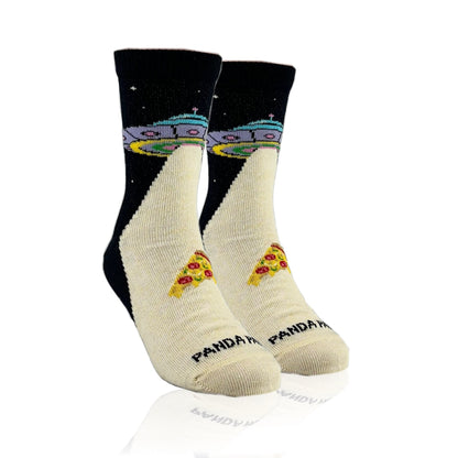 Alien Pizza Abduction Socks from the Sock Panda (Ages 3 - 7)
