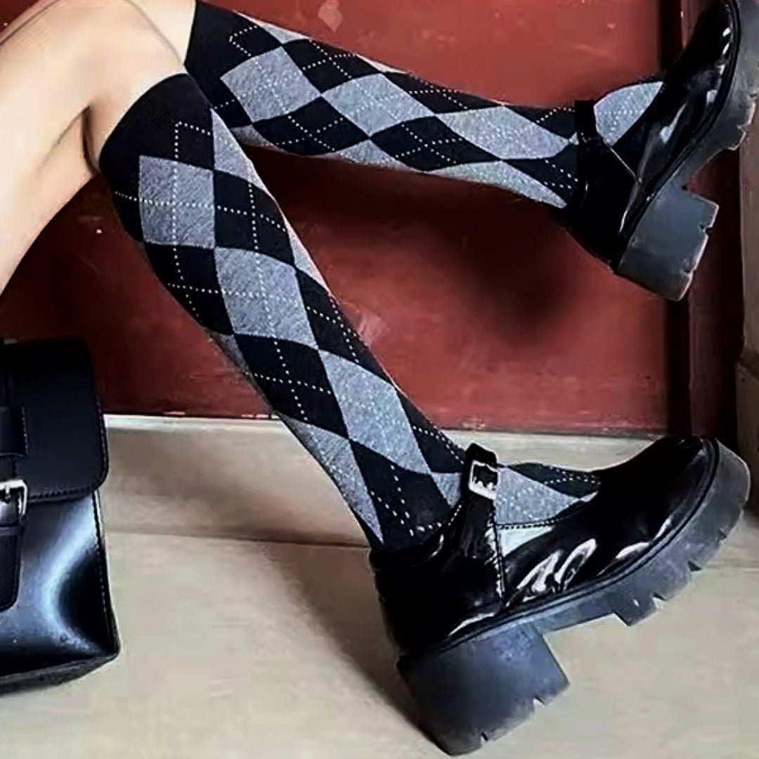 Argyle Socks from the Sock Panda (Knee High)