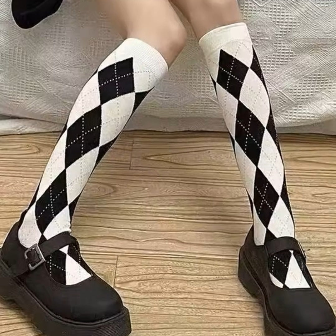 Argyle Socks from the Sock Panda (Knee High)