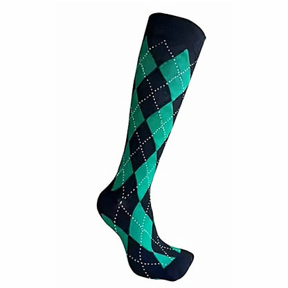 Argyle Socks from the Sock Panda (Knee High) greenArgKneeMd