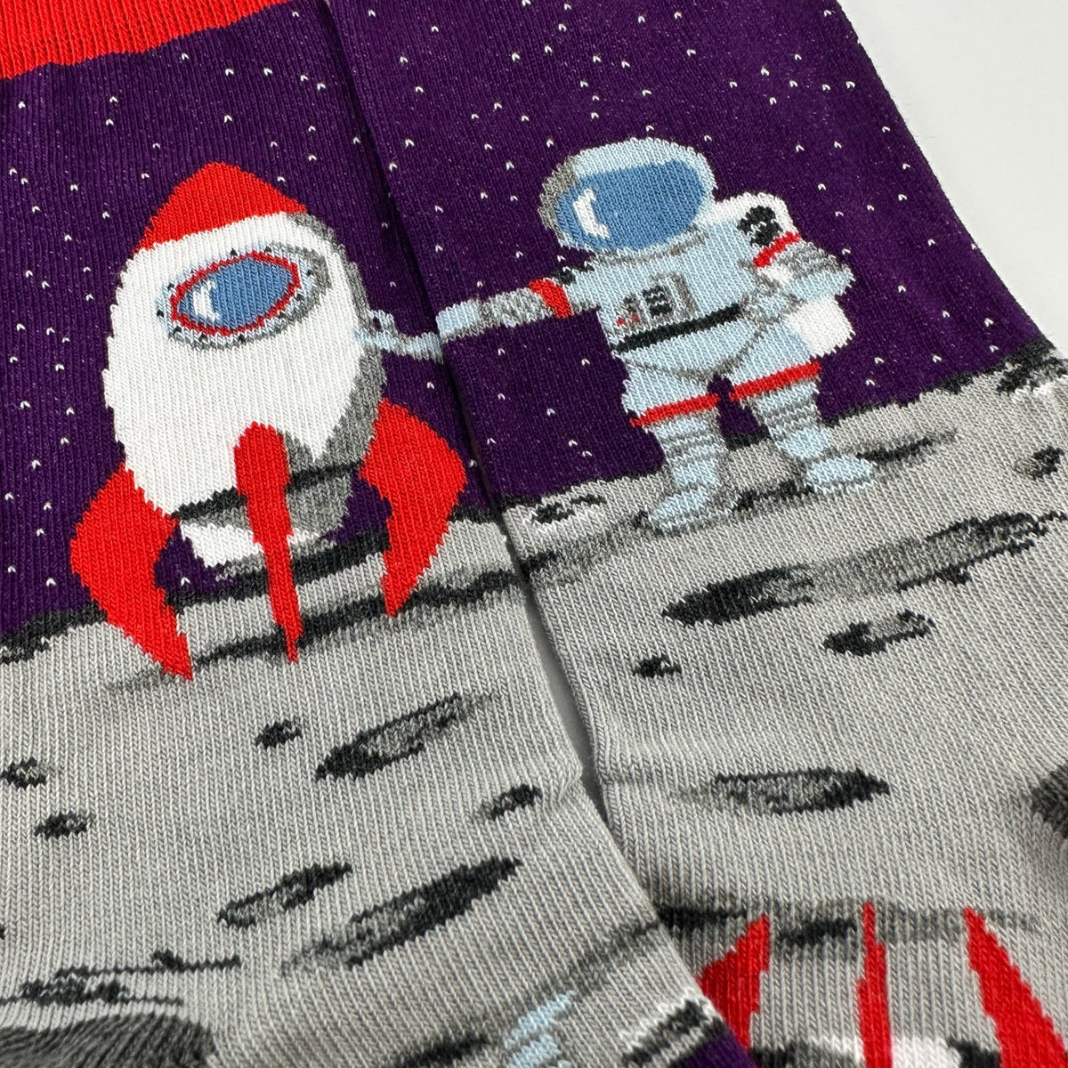 Astronaut on the Moon Socks from the Sock Panda (Adult Small)