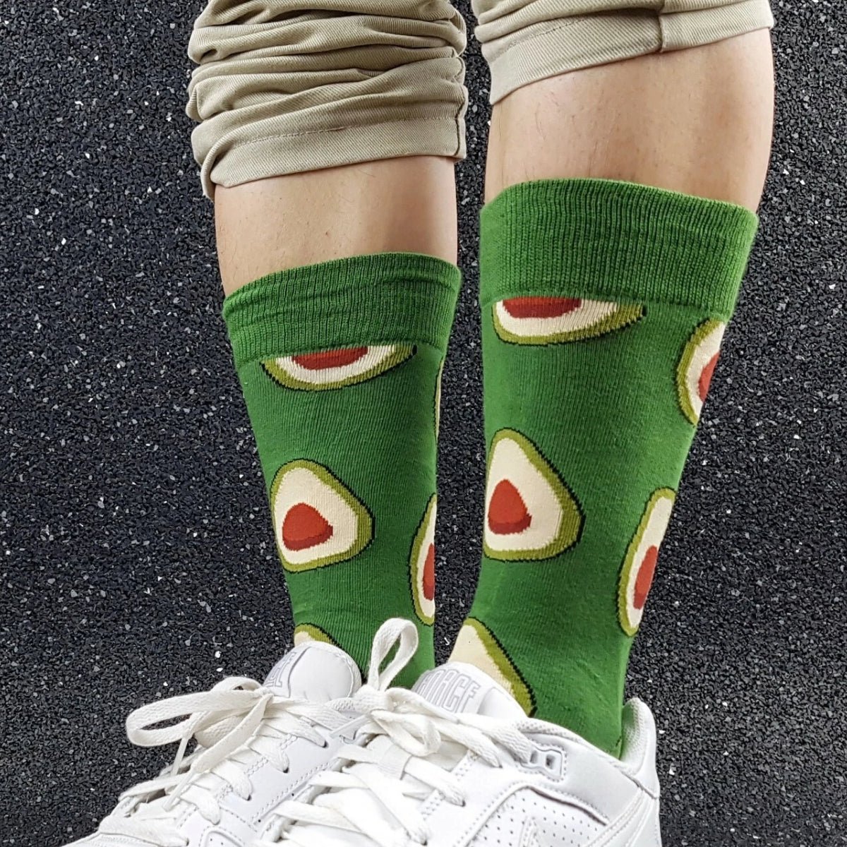 Avocado Patterned Socks from the Sock Panda