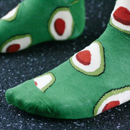 Avocado Patterned Socks from the Sock Panda