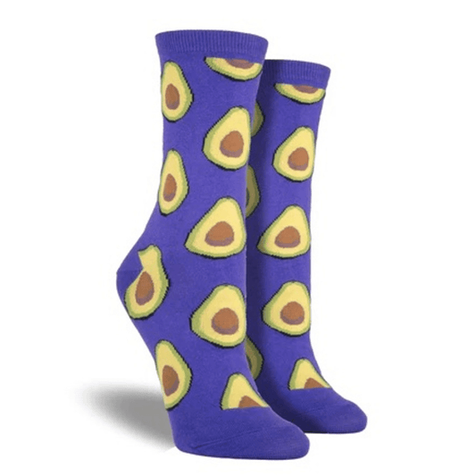 Avocado Patterned Socks from the Sock Panda (Adult Medium - Women's Shoe Sizes 5 - 10)
