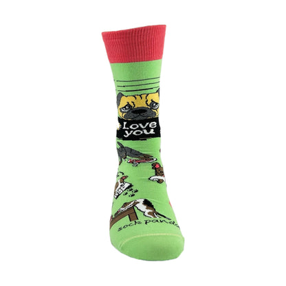 Bad and Guilty Dog Socks from the Sock Panda (Adult Medium - Women's Shoe Sizes 5 - 10)