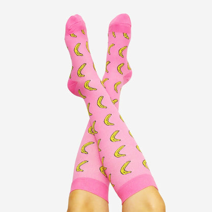 Banana Pattern Knee High (Compression Socks)