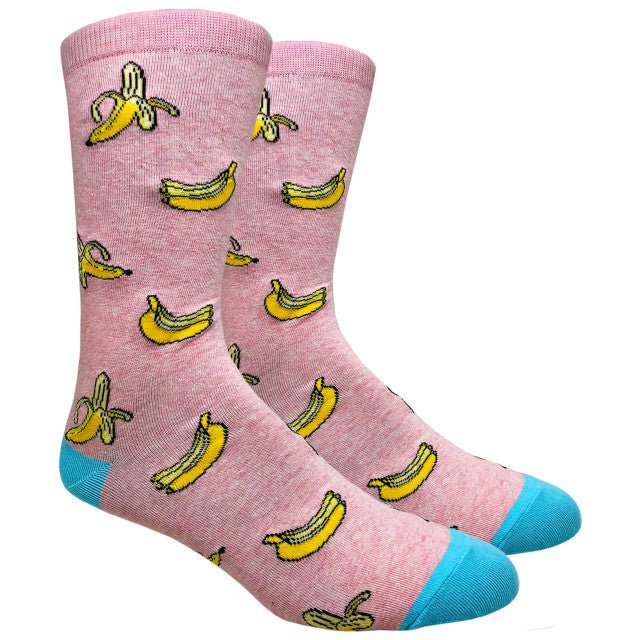 Banana Socks (Adult Large - Men's Shoe Sizes 8 - 12)