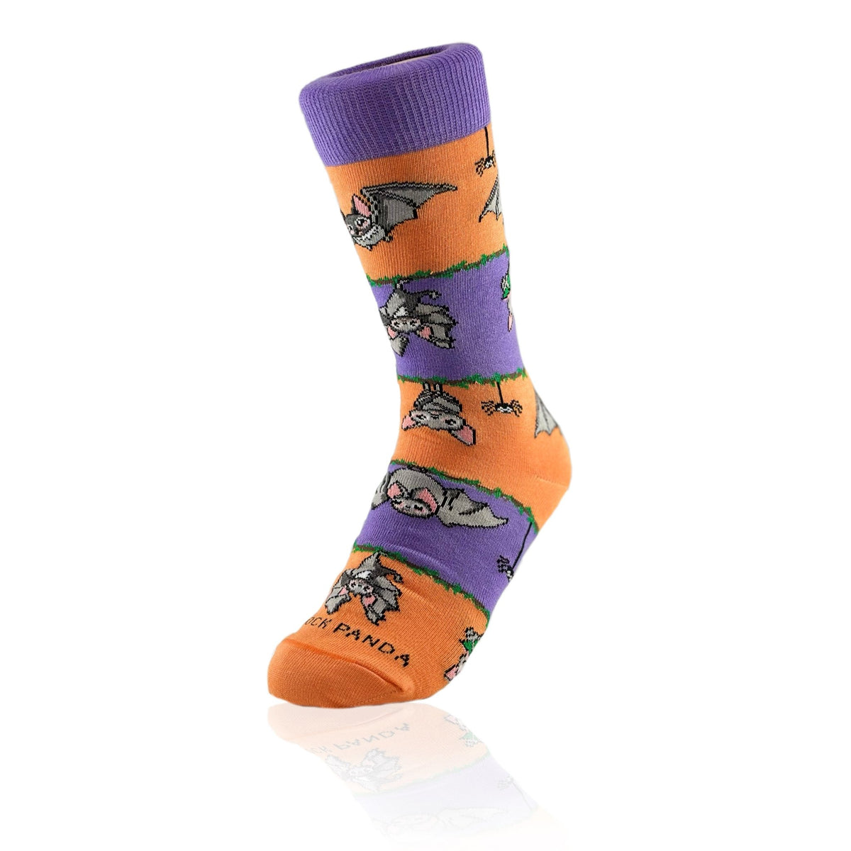 Bat Life Striped Socks from the Sock Panda (Adult Small - Shoe Sizes 2 - 5)