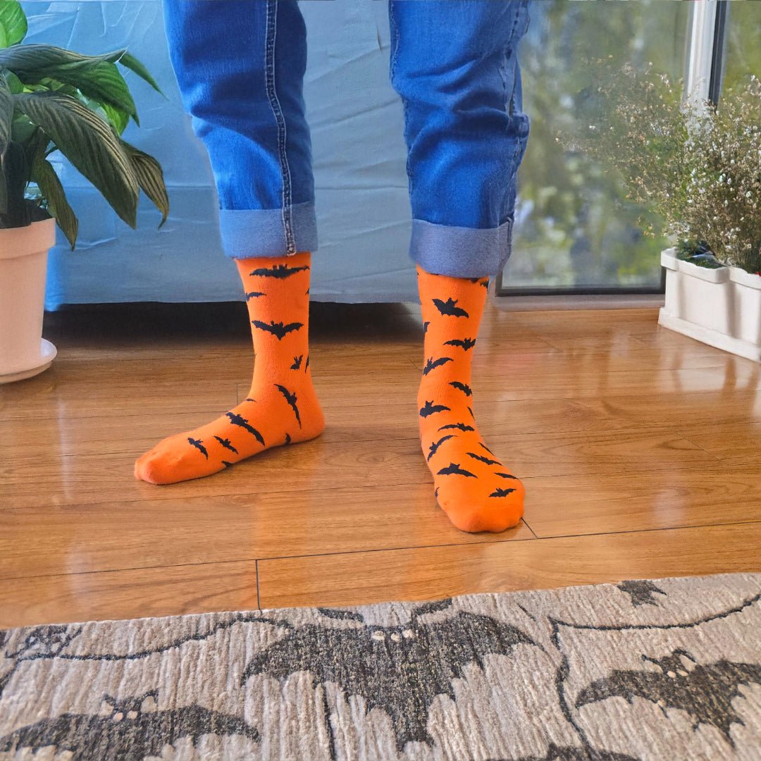 Bat Patterned Socks from the Sock Panda
