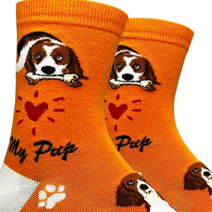 Beagle Dog Socks (Adult Medium - Women's Shoe Sizes 5 - 10)