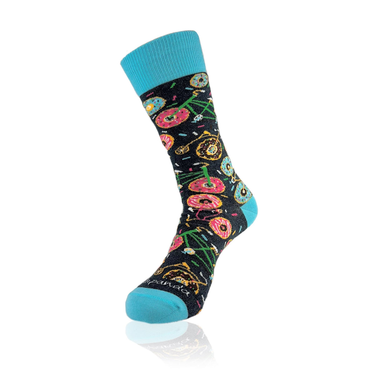 Bicycle Donut Socks from the Sock Panda (Adult Medium - Women's Shoe Sizes 5 - 10)