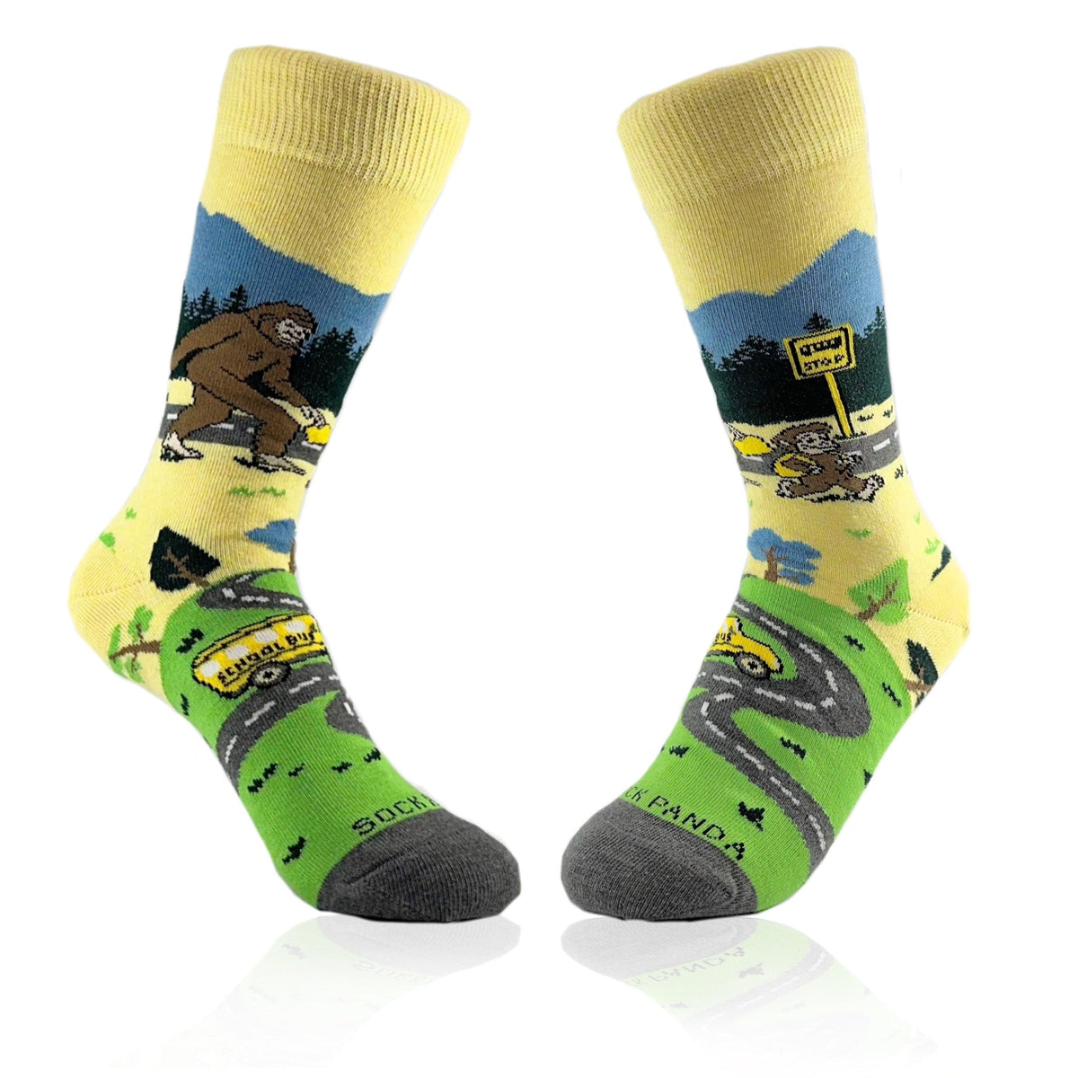 Bigfoot Back to School Socks from the Sock Panda (Adult Small)