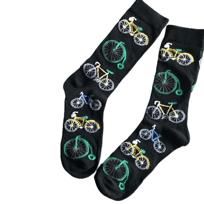 Bike Pattern Socks from the Sock Panda (Adult Medium - Women's Shoe Sizes 5 - 10)