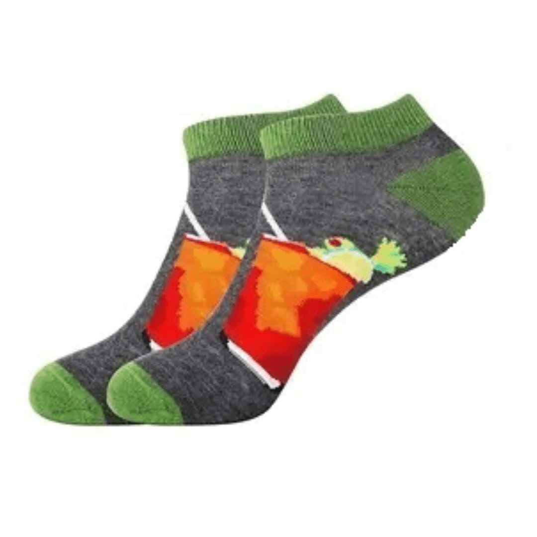 Bloody Mary Ankle Socks (Adult Large - Men's Shoe Sizes 8 - 12)