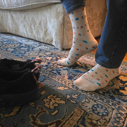 Broken Stripe Pattern Socks from the Sock Panda (Adult Large)