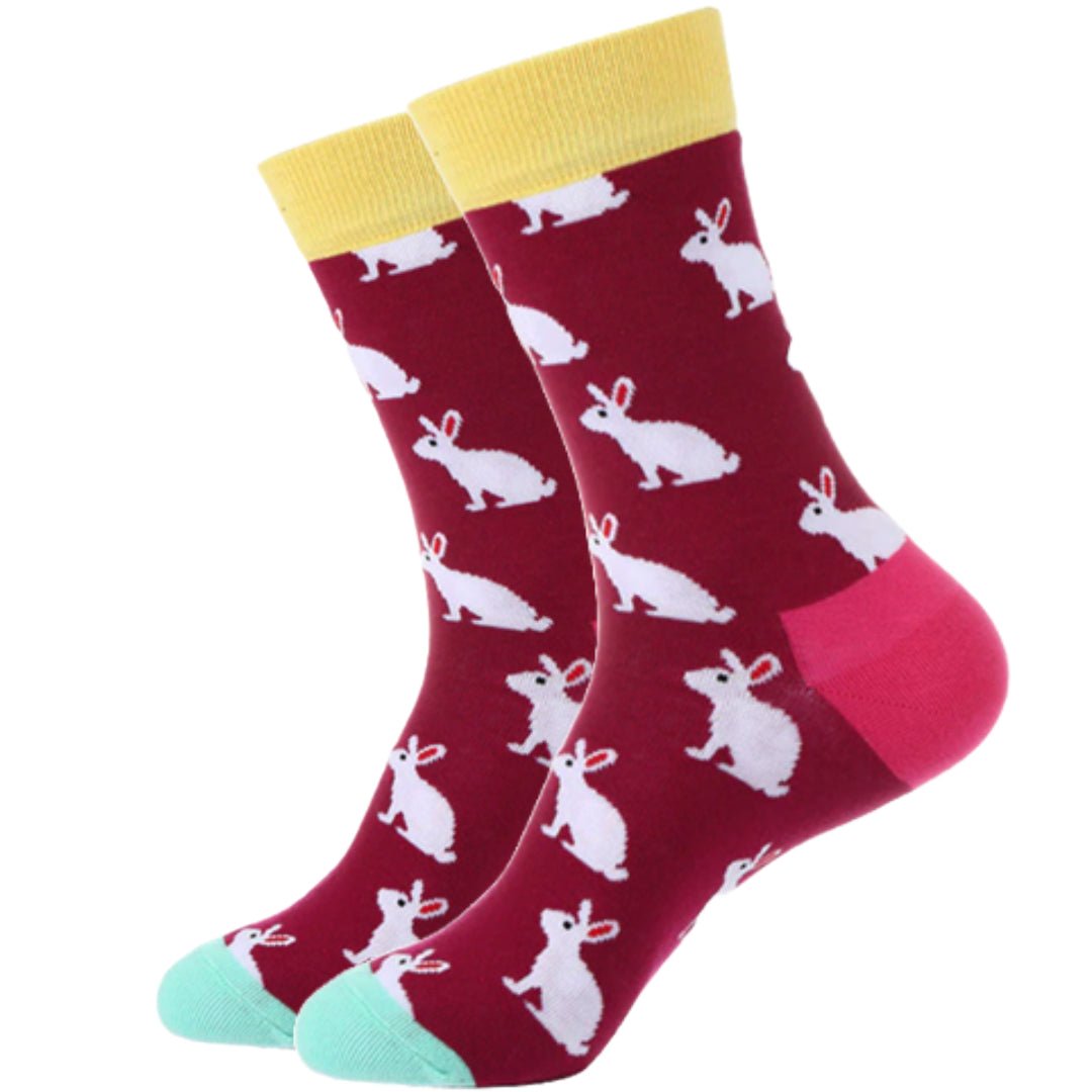 Bunny Rabbit Socks from the Sock Panda (Adult Medium - Women's Shoe Sizes 5 - 10)