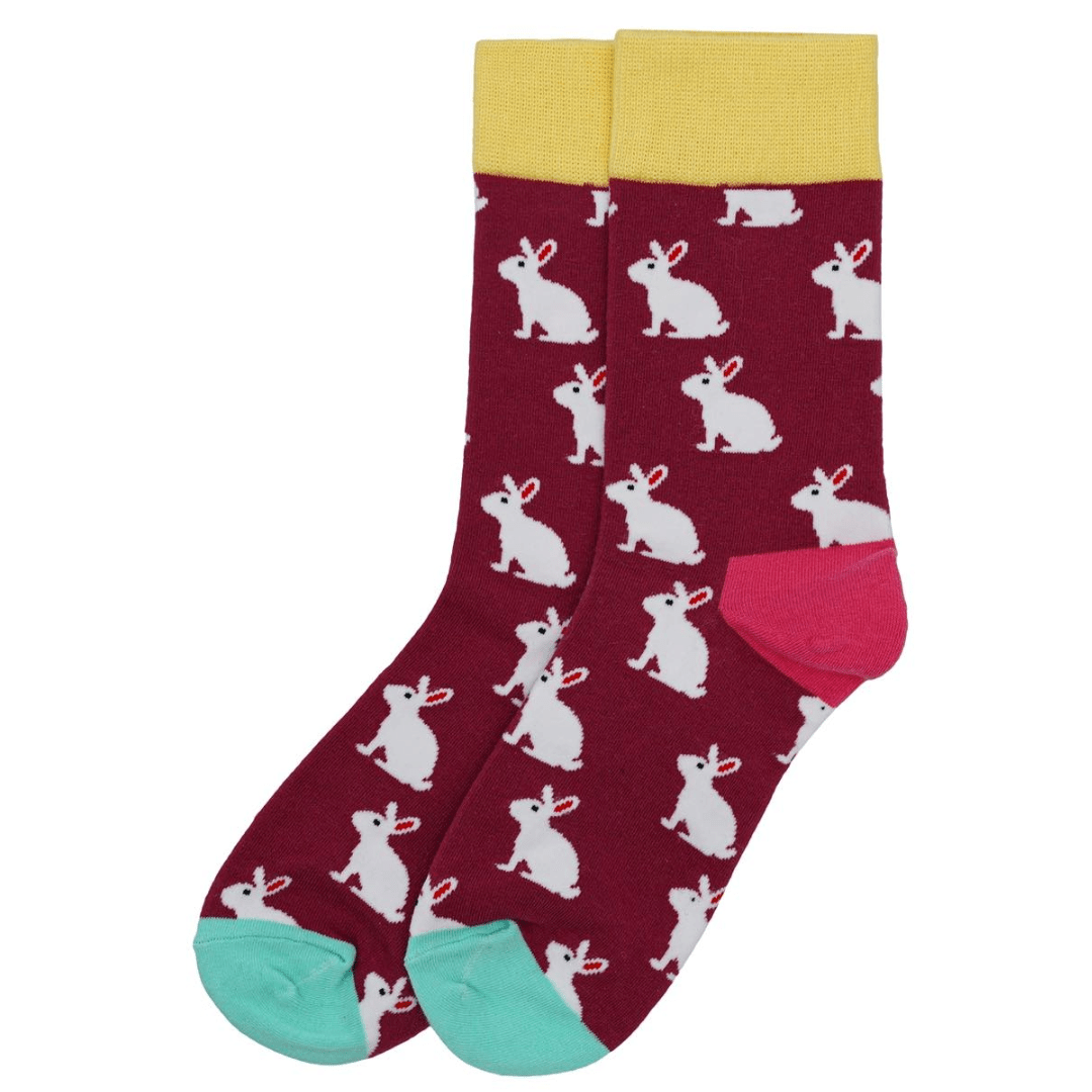 Bunny Rabbit Socks from the Sock Panda (Adult Medium - Women's Shoe Sizes 5 - 10)