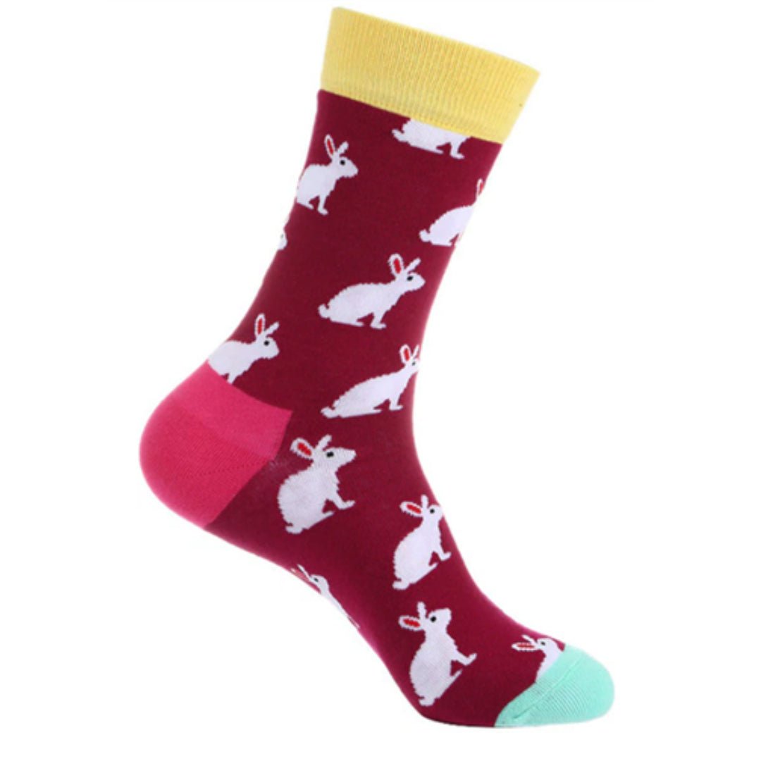 Bunny Rabbit Socks from the Sock Panda (Adult Medium - Women's Shoe Sizes 5 - 10)