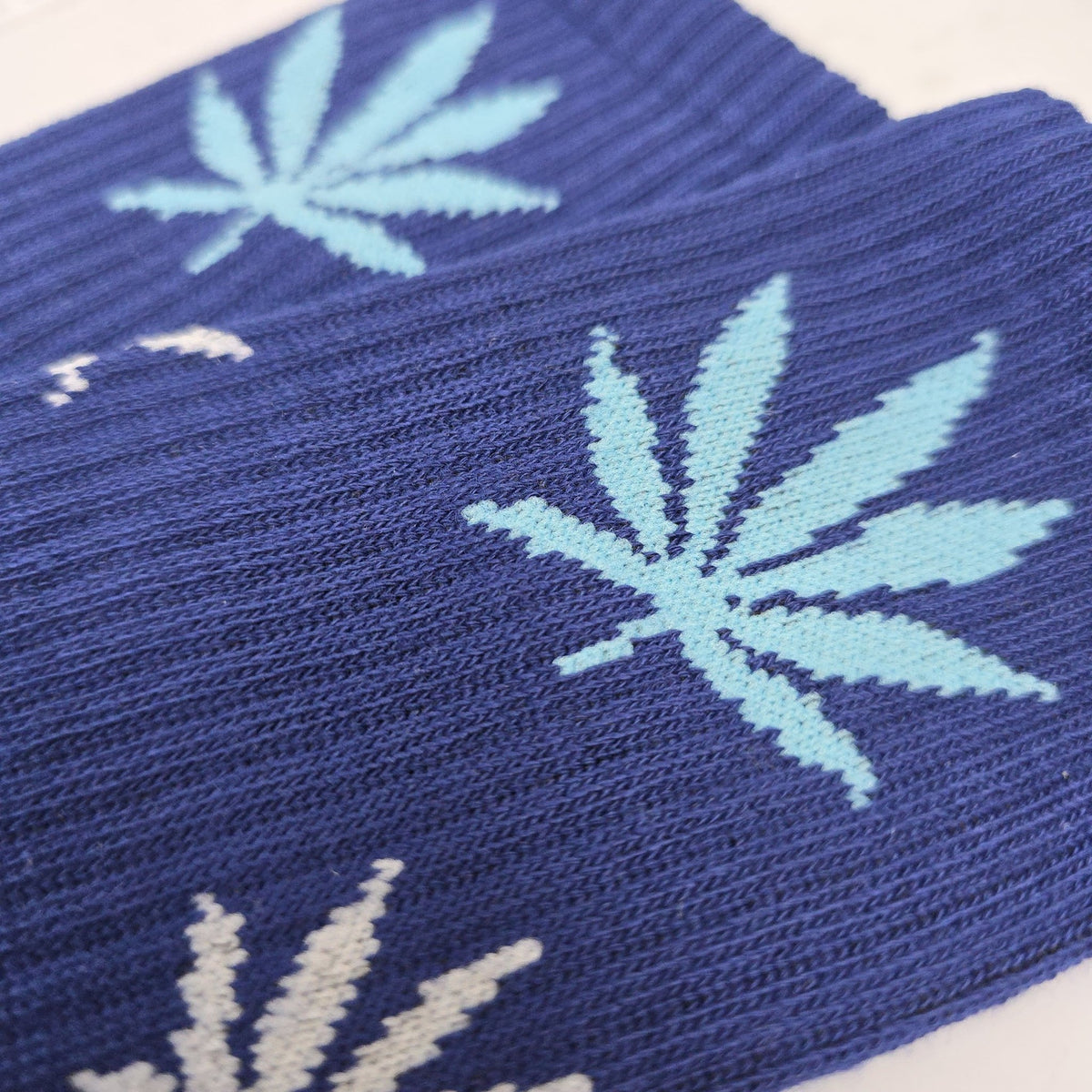 Cannabis Leaf Patterned Socks (Adult Large - Men's Shoe Sizes 8 - 12)
