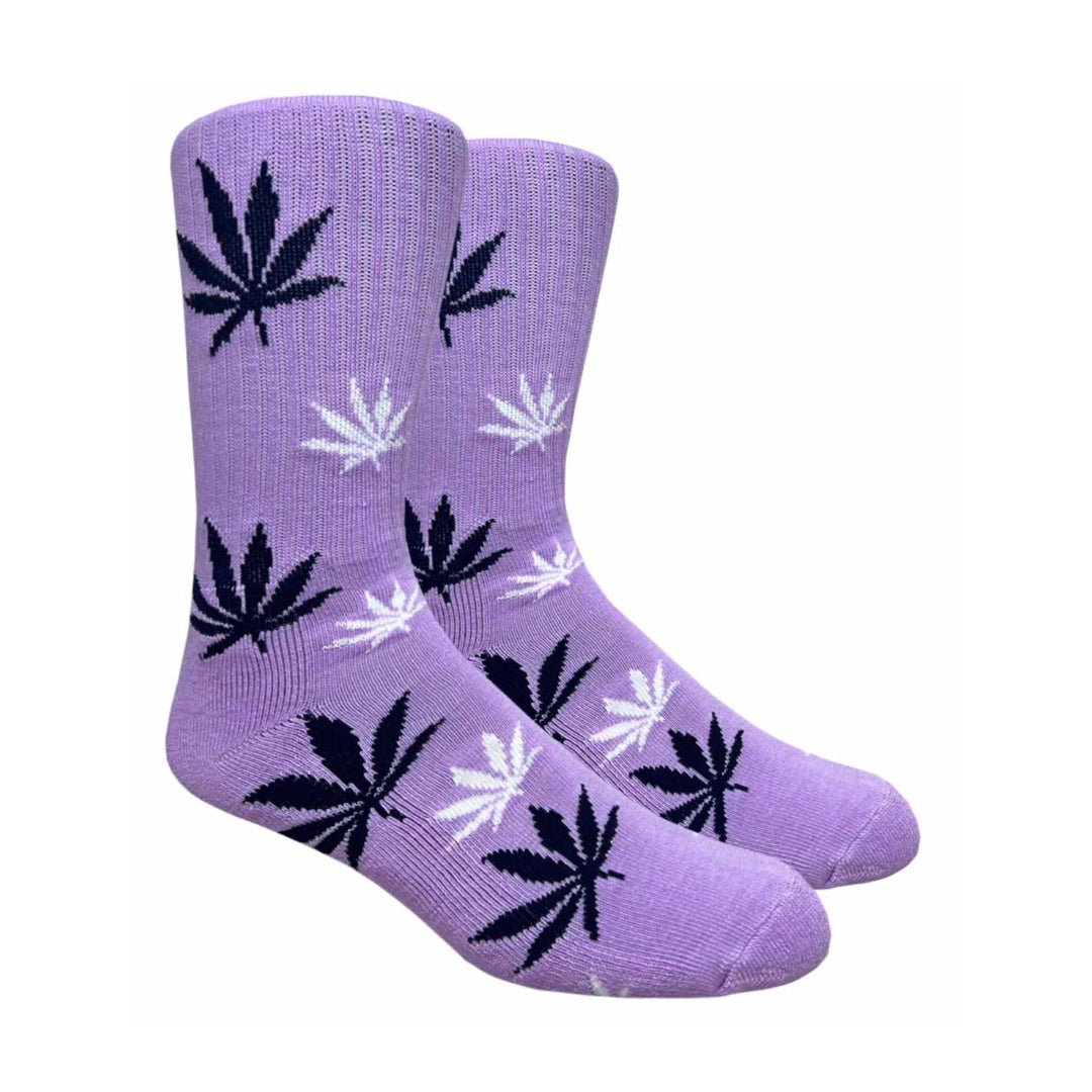 Cannabis Leaf Patterned Socks (Adult Large - Men's Shoe Sizes 8 - 12)