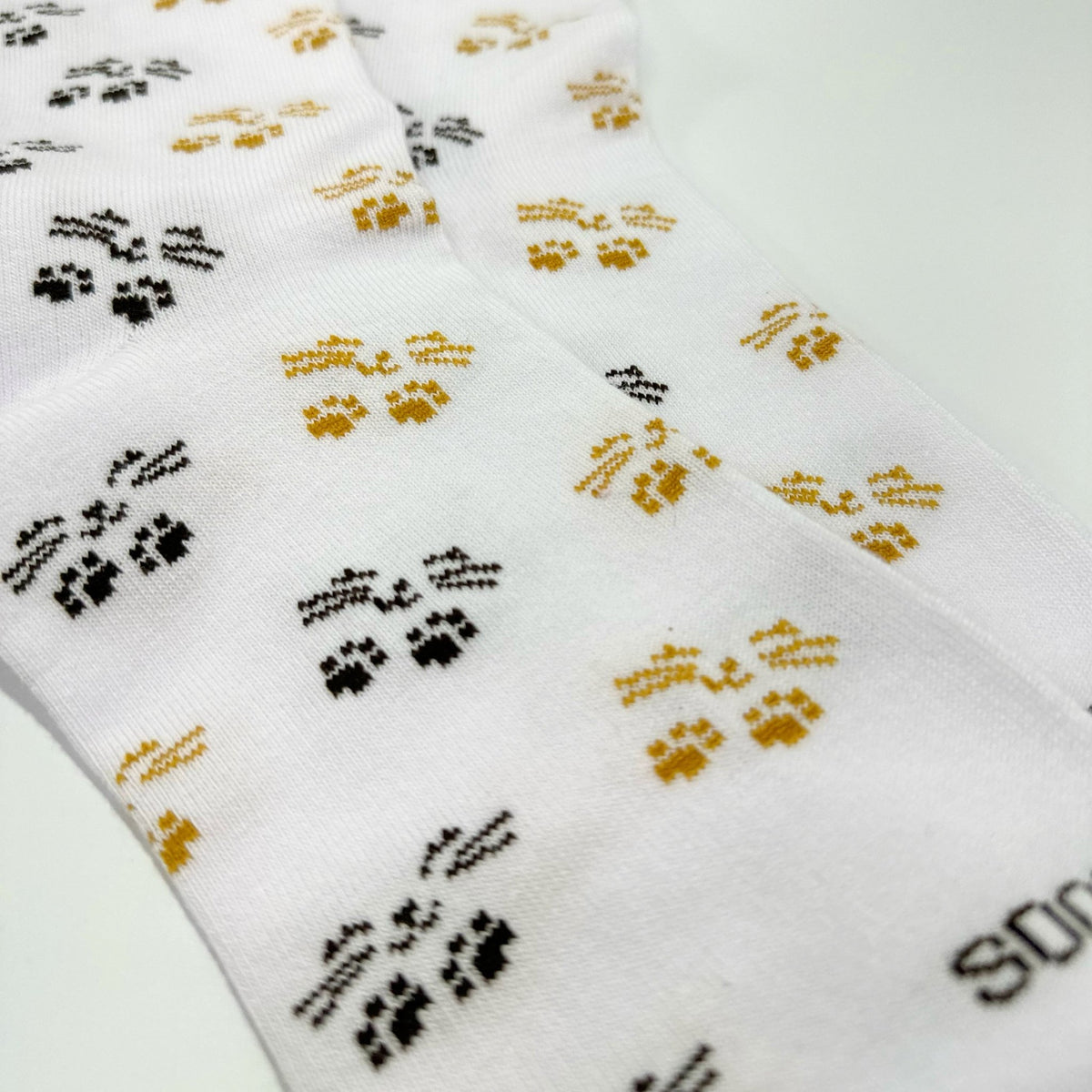 Cat Face and Paws the Sock Panda (Adult Medium - Women's Shoe Sizes 5 - 10)