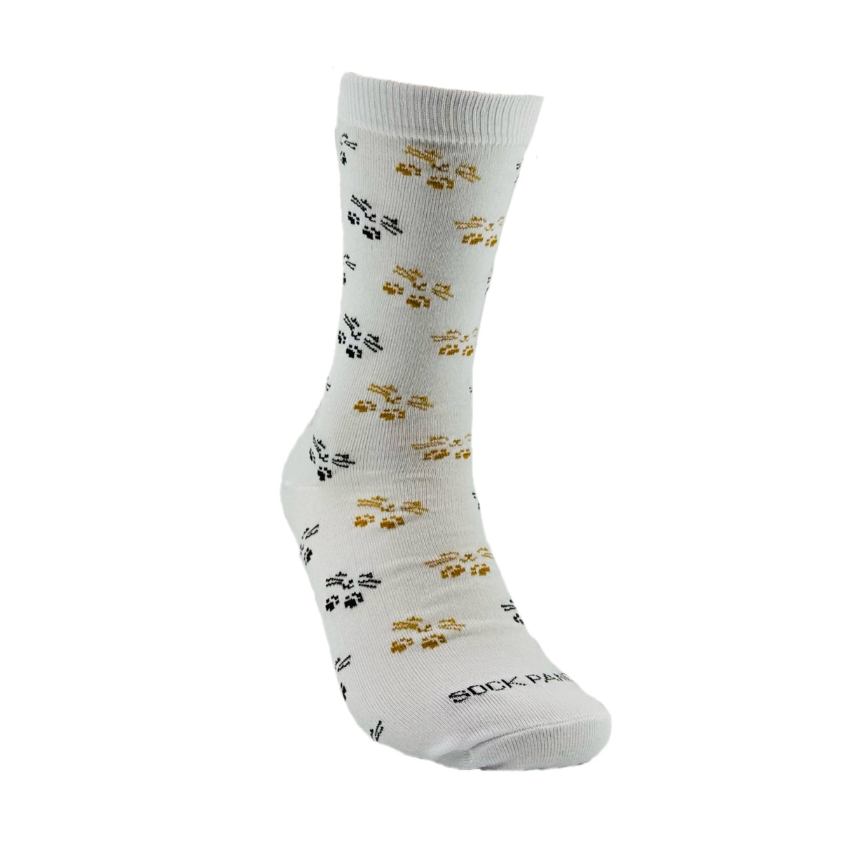 Cat Face and Paws the Sock Panda (Adult Medium - Women's Shoe Sizes 5 - 10)