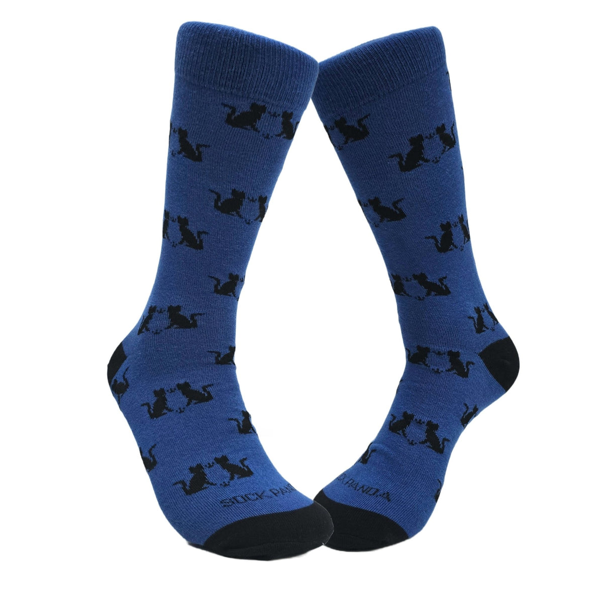 Cat Silhouette Pattern Socks from the Sock Panda (Adult Large - Men's Shoe Sizes 8 - 12)