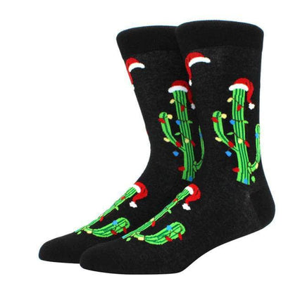 Christmas Cactus Tree Crew Socks from the Sock Panda