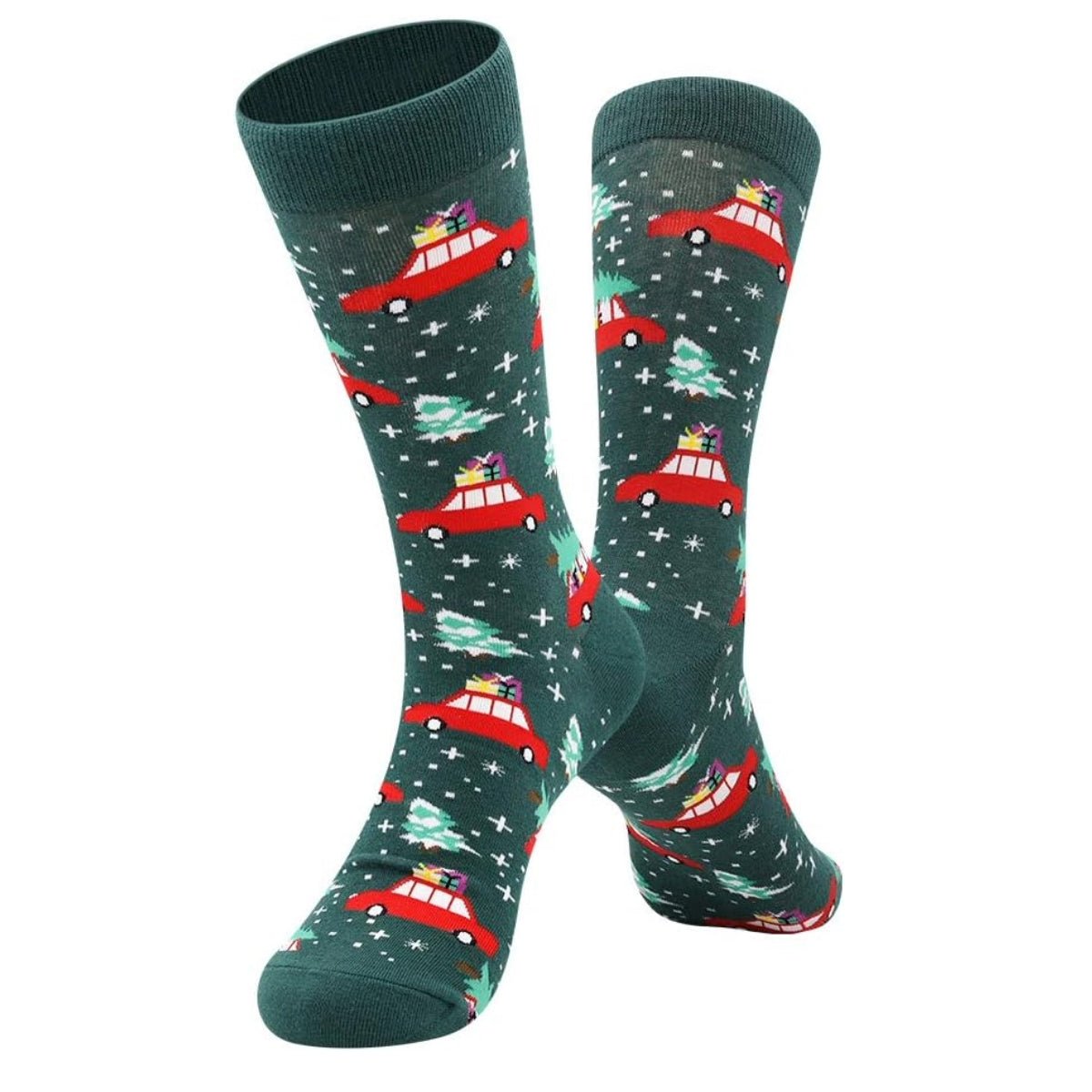 Christmas Tree on a Car Socks from the Sock Panda