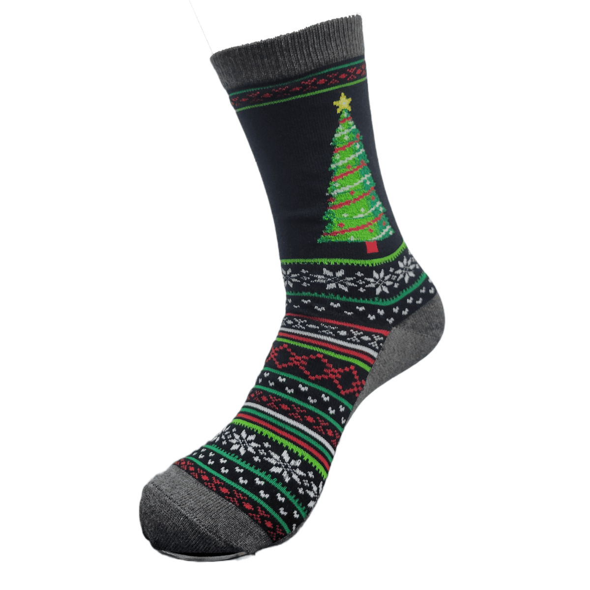Christmas Tree Socks (Adult Medium - Women's Shoe Sizes 5 - 10)