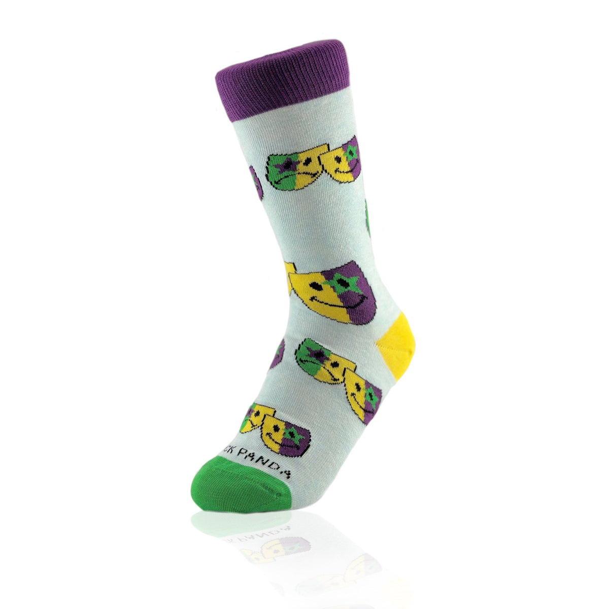Classical Comedy and Tragedy Masks Socks from the Sock Panda (Adult Small)