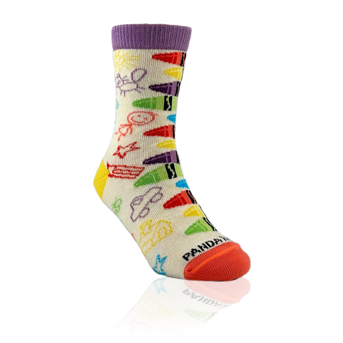 Colorful Crayons Socks from the Sock Panda (Ages 3 - 7)