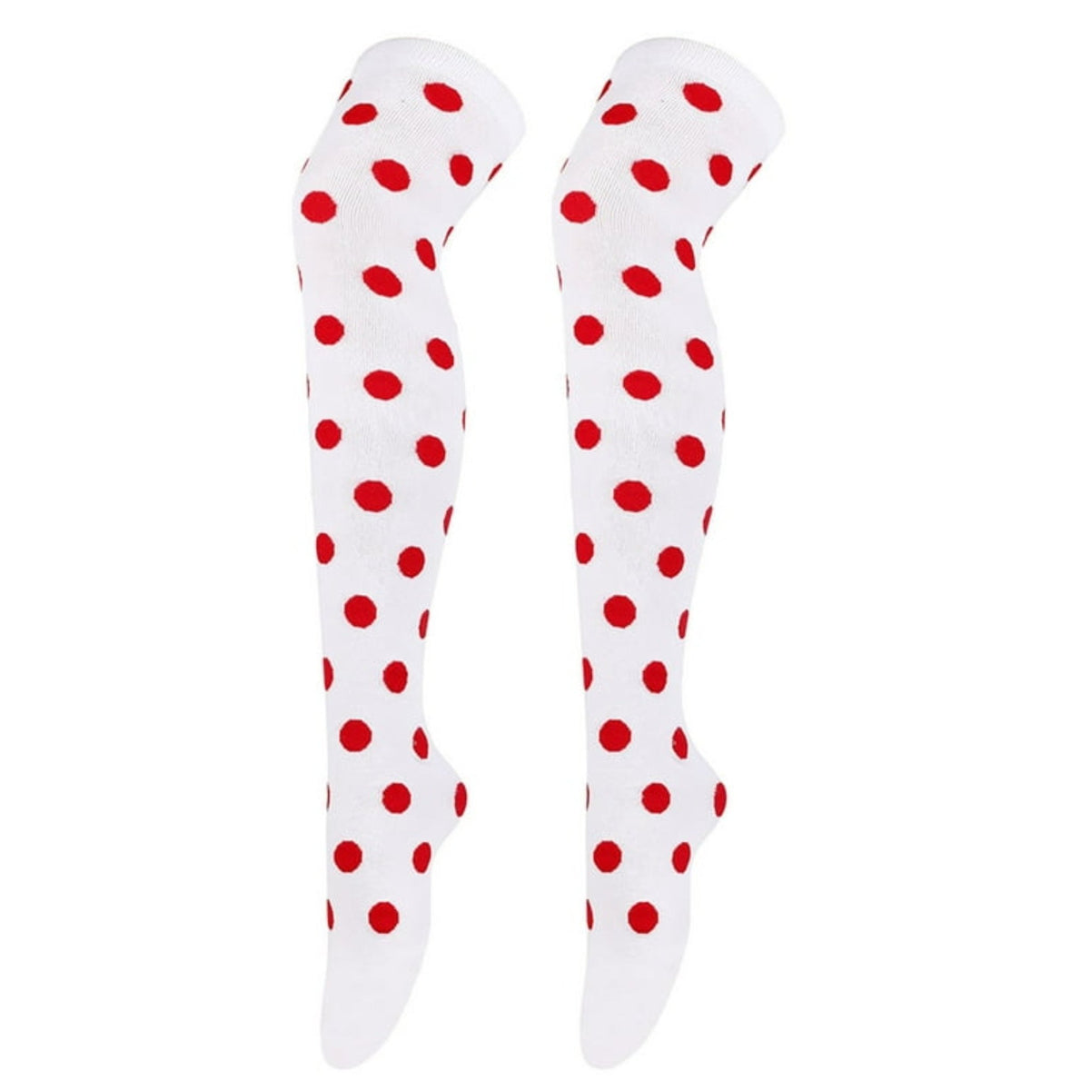 Colorful Polka Dot Pattern Tube Socks from the Sock Panda (Thigh High)
