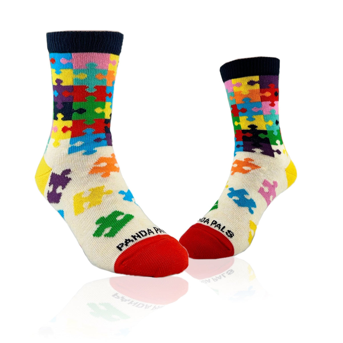 Colorful Puzzle Socks from the Sock Panda (Ages 3 - 7)