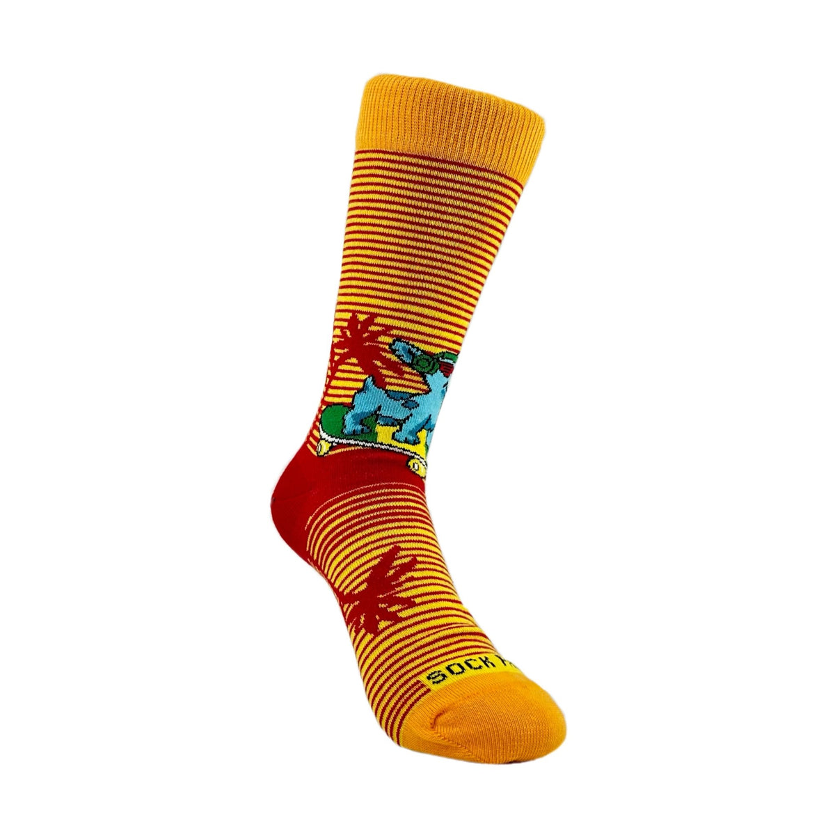 Cool Skateboarding Dog Socks from the Sock Panda (Adult Small - Shoe Sizes 2 - 5)