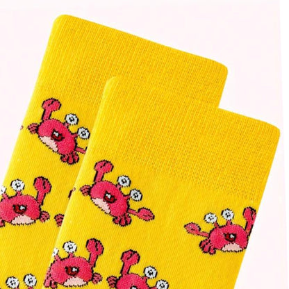 Crab Pattern Socks from the Sock Panda (Adult Medium - Women's Shoe Sizes 5 - 10)